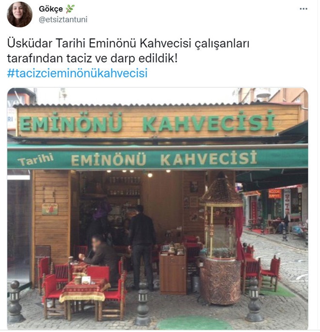 Tarihi Eminönü Kahvecisi'nde taciz ve darp iddiası sosyal medyada gündem oldu