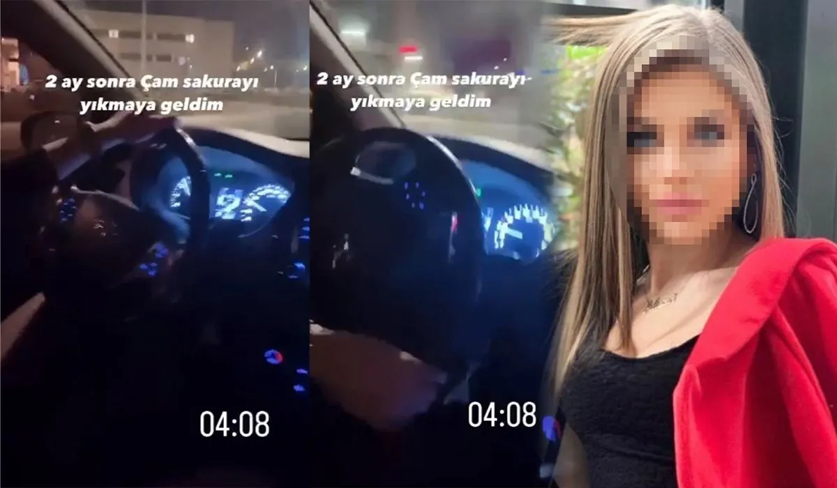 İstanbul’da drift yapan spiker Ahsenur Aslan'a 33 bin TL para cezası kesildi