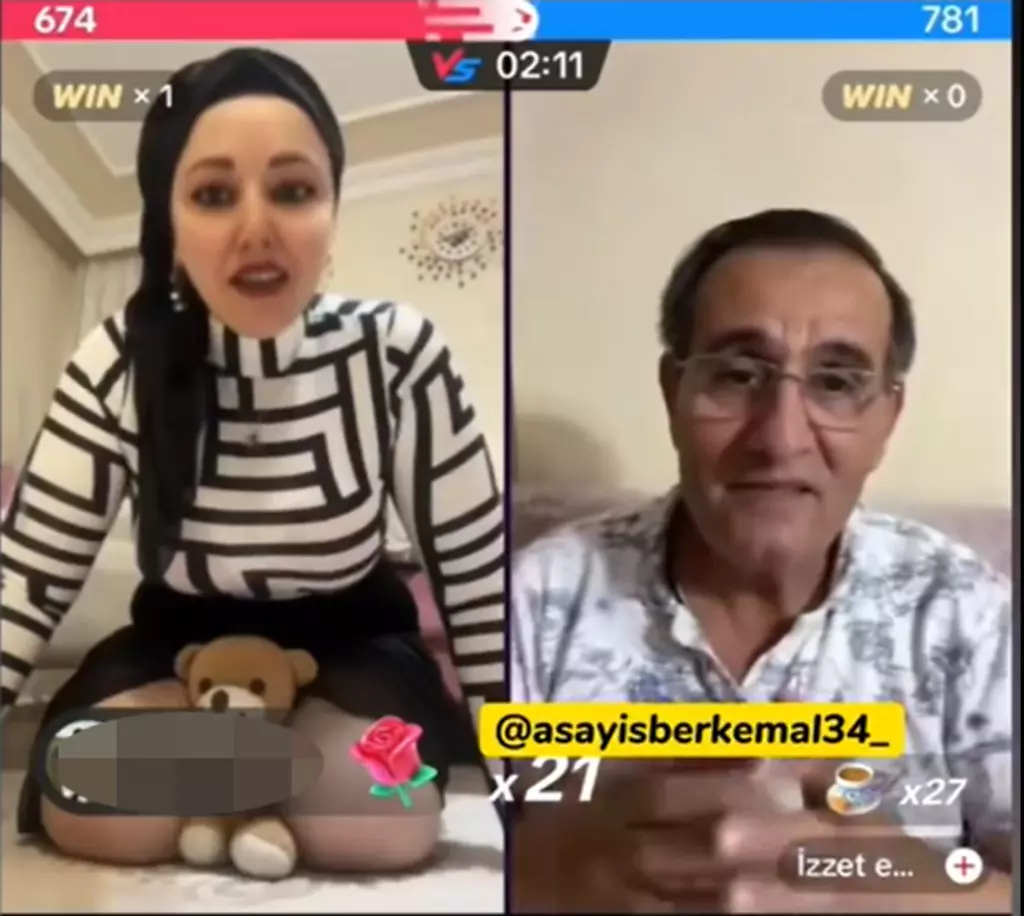 TikTok'ta tepki çeken canlı yayın! Bacaklarının arasındaki oyuncak ayıyı çekmek için para istedi