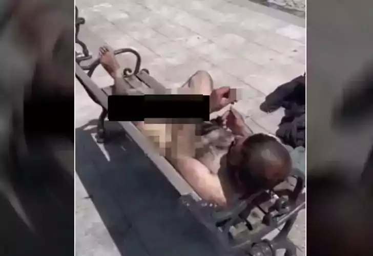 Ortaköy sahilindeki skandal da çözüldü! Çırılçıplak bankta yatıyordu meğer...