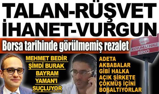 Borsa tarihinde görülmemiş rezalet