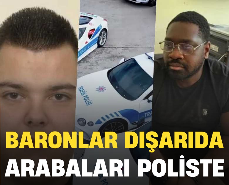 Uyuşturucu Baronları dışarıda arabaları poliste
