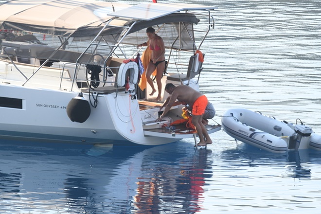 Ata Demirer ve Ebru Alkanat Bodrum'da