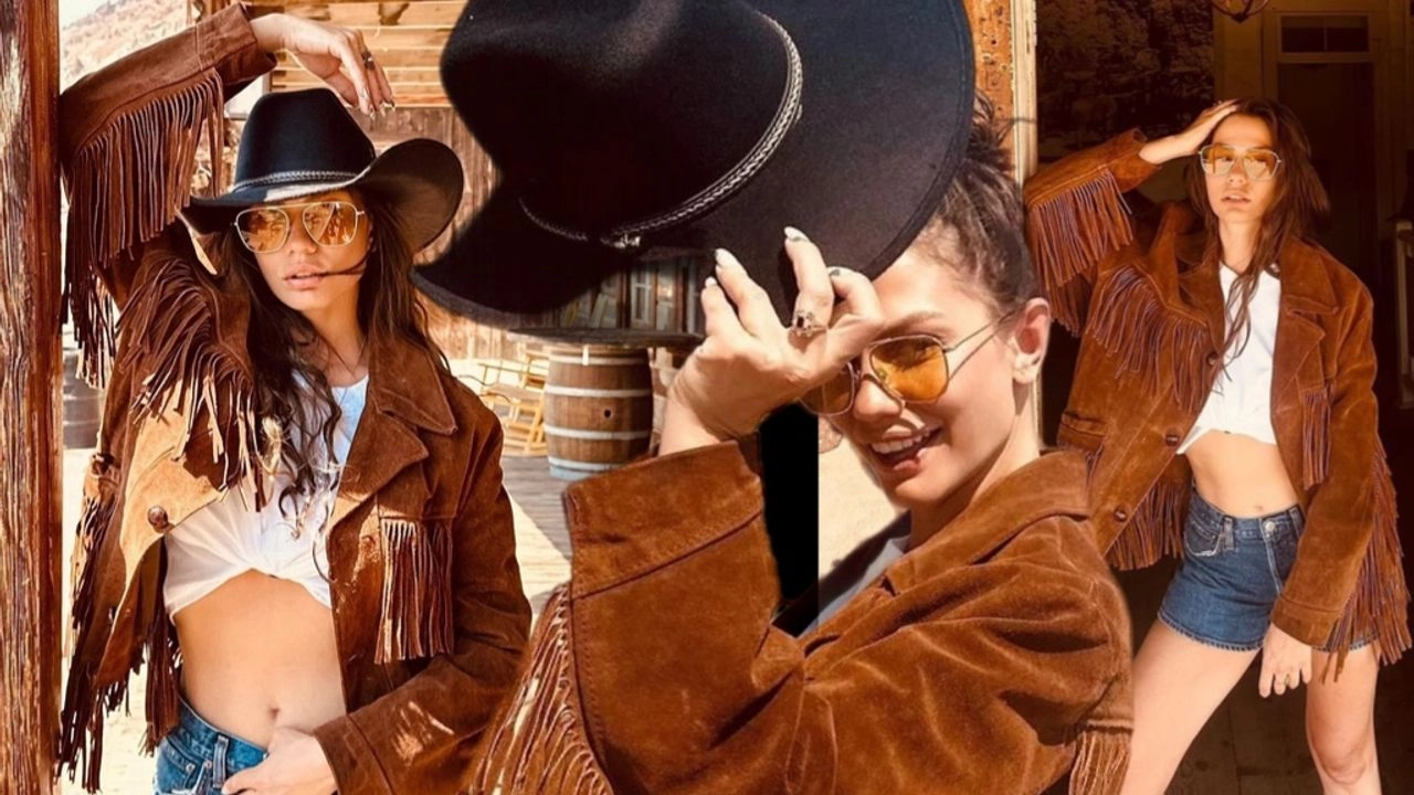 Demet Özdemir vahşi güzel: Hayalet Kasaba Colico'da kovboy oldu!