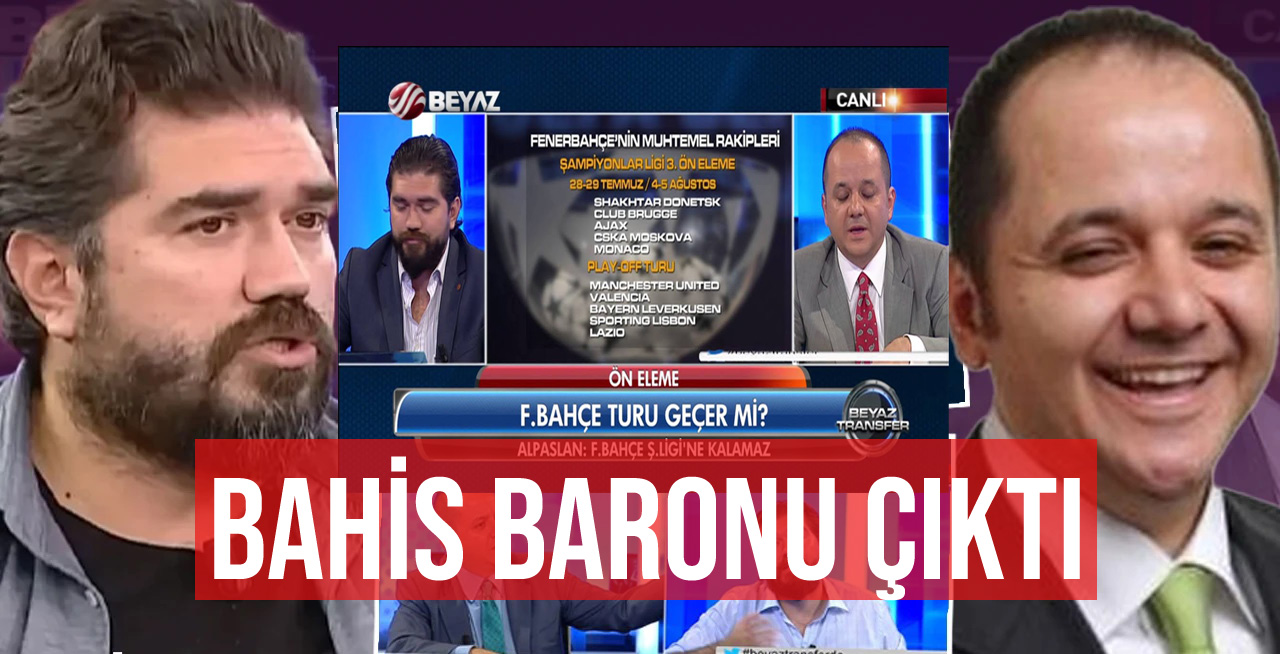 Spor yorumcusu Tolga Alpaslan yasadışı bahis baronu çıktı