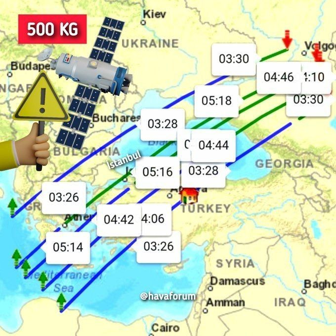 Sovyet kapsülü uzaydan düşüyor: Türkiye'de bu şehirler tehlikede...