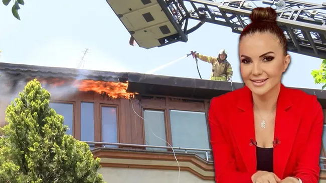 Ünlü Televizyoncu Sinem Fıstıkoğlu'nun evinde yangın çıktı!