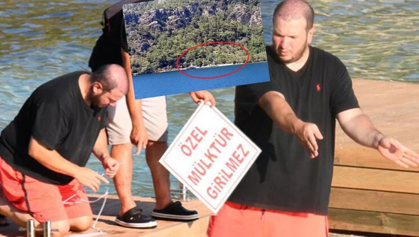 Şahan Gökbahar'ın kaçak iskelesi yıkıldı