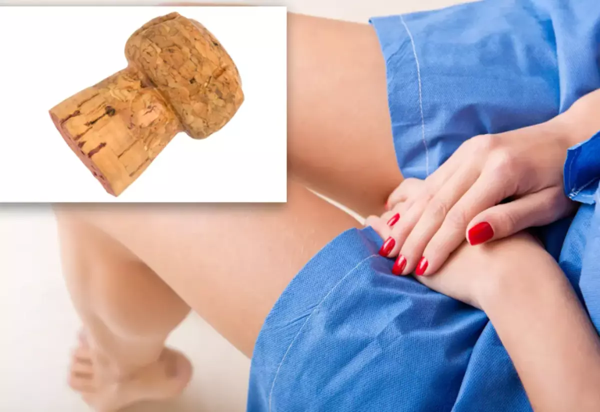 Kadının vajinasından 3.5 yıl sonra mantar şişe tıpası çıkartıldı!