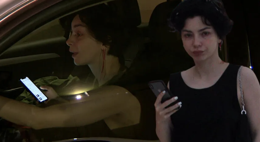 Merve Boluğur trafik kurallarını hiçe saydı!