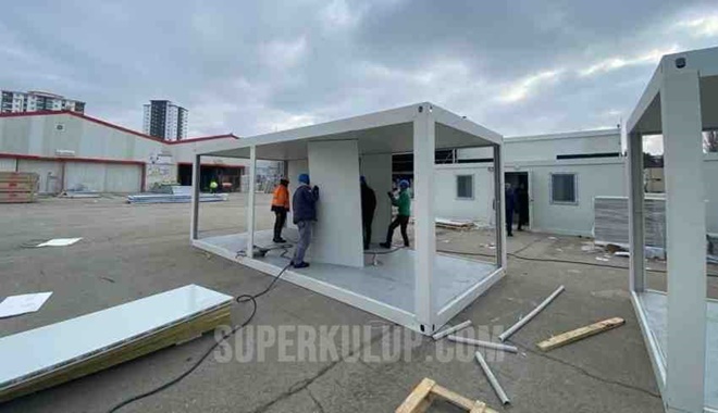 Limak, deprem bölgesinde 4 bin kişinin barınacağı konteyner kent kurulumuna başladı