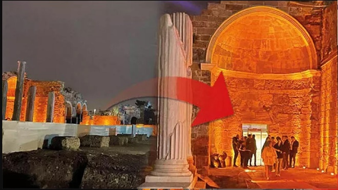 Side Antik Kenti'nde skandal!