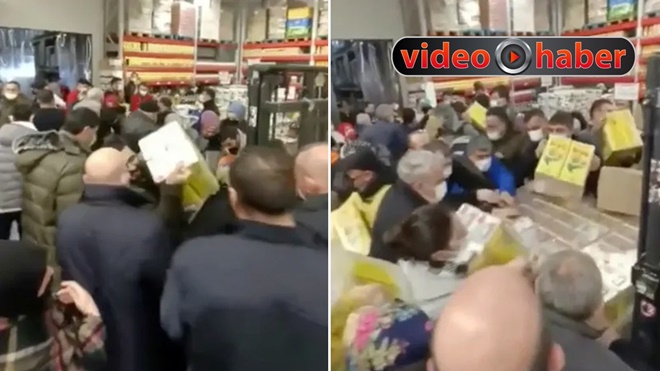 Ayçiçek yağı için birbirlerini ezdiler!