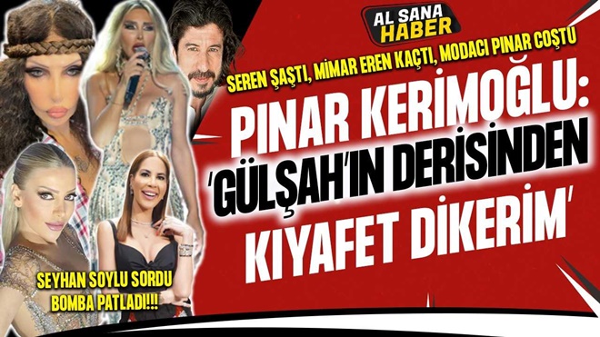 PINAR KERİMOĞLU ’’GÜLŞAH SARAÇOĞLU’NUN ESTETİKLERİNDEN ARTAN DERİDEN ELBİSE DİKERİM ONA’’