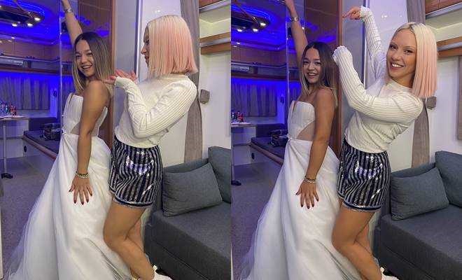 Ece Seçkin, gelinliklerinden ilkini İzmir konserinin ardından hayranına armağan etti