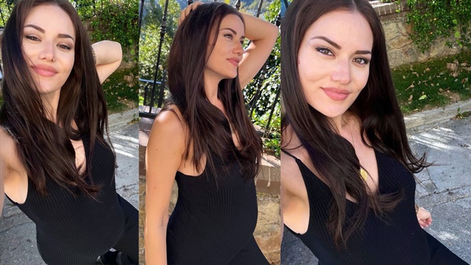 Fahriye Evcen'den yeni hamilelik pozları