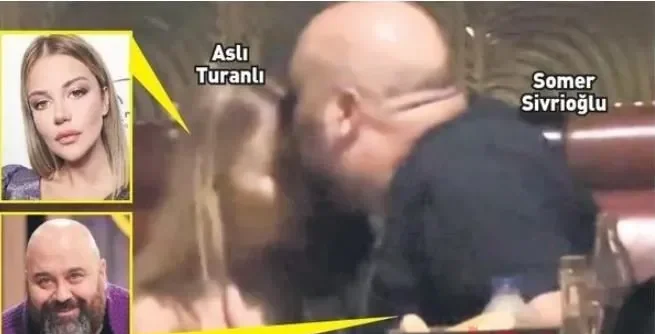 Şef Somer Sivrioğlu Aslı Turanlı ile sarmaş dolaş yakalanınca fena sinirlendi!