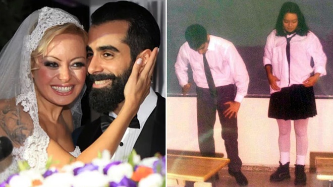 Gökhan Türkmen ve eşinin okul yıllarından fotoğrafları şaşırttı