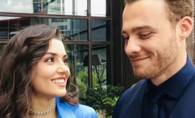 Hande Erçel, küfür eden sevgilisi Kerem Bürsin'e tepki gösterdi