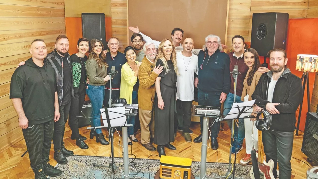 'Müstakbel Damat'ın oyuncuları stüdyoya girdi