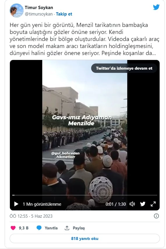 Menzil Tarikatı'ndan skandal görüntüler! Fetö'den sonra...