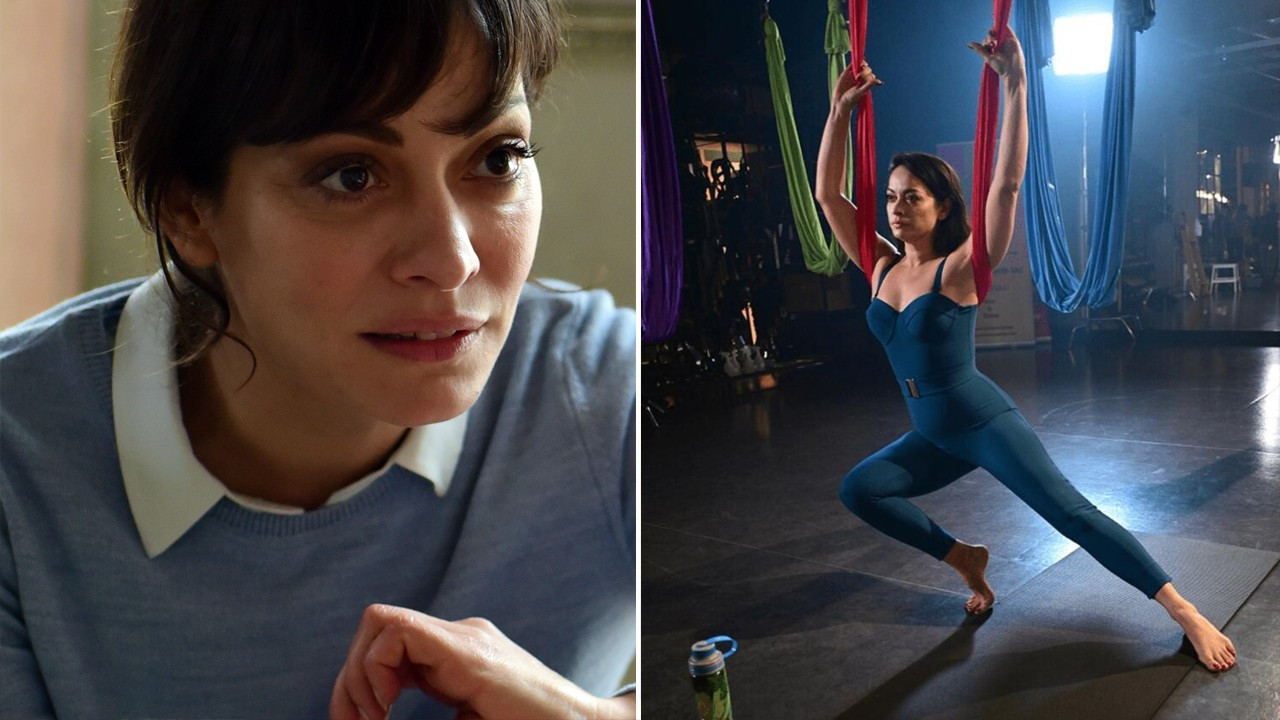 Sezin Akbaşoğulları'ndan yoga pozu