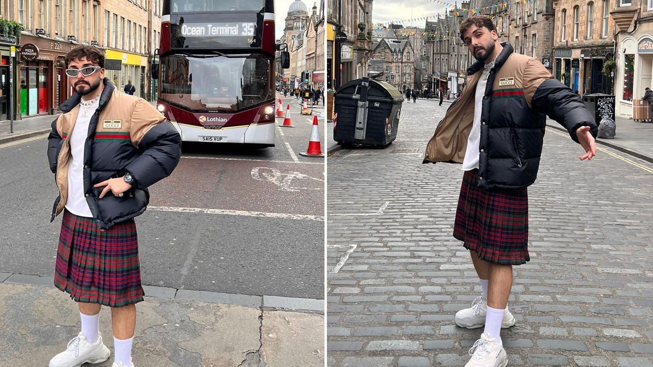 Sosyal medya kilt giyen Sefo'yu konuşuyor