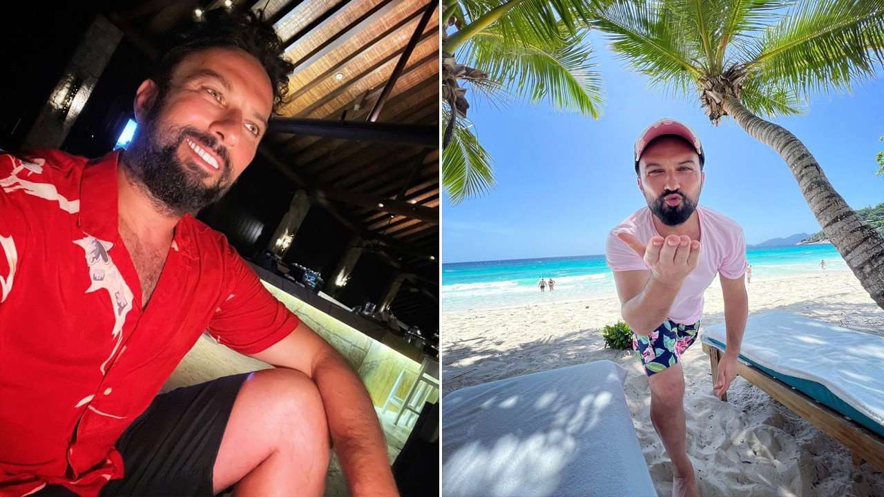 Tarkan'ın tatil sevinci