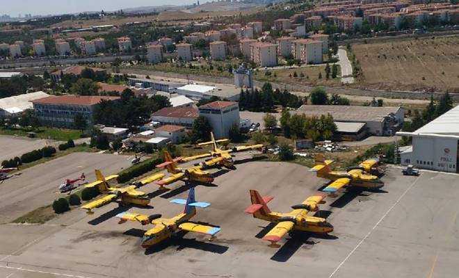 Gönderilecek uçaklar hangarda bekletilen THK uçaklarıyla aynı